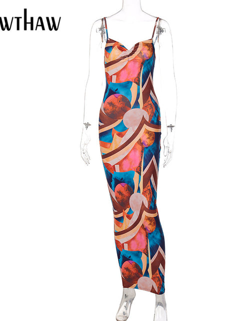 Load image into Gallery viewer, Long Pencil Strap Dress
