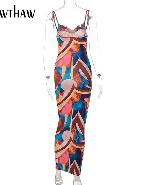 Load image into Gallery viewer, Long Pencil Strap Dress
